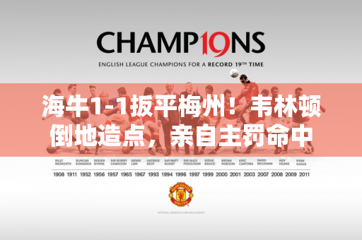 海牛1-1扳平梅州！韦林顿倒地造点，亲自主罚命中